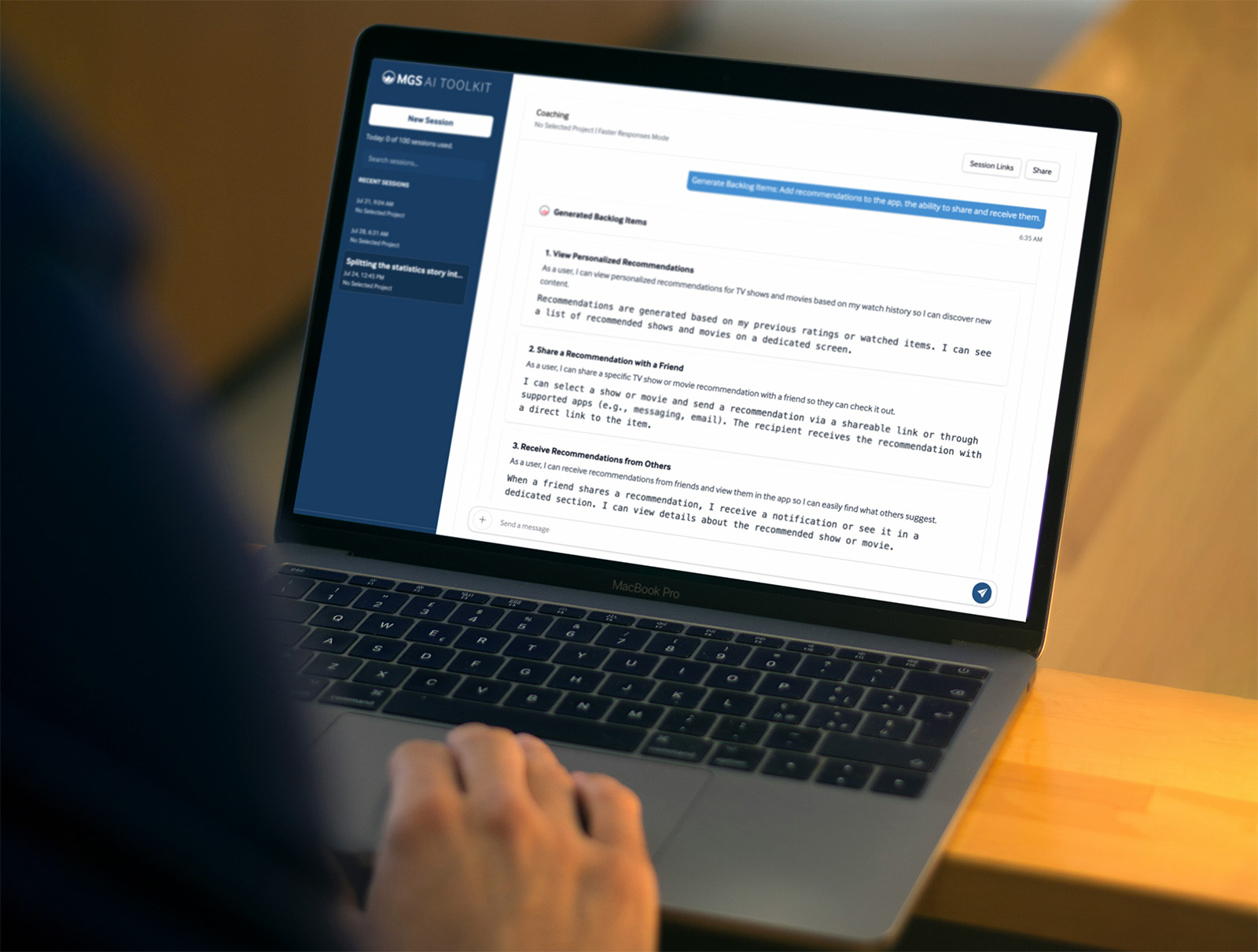 MGS Essentials AI Toolkit Lumberjack screenshot